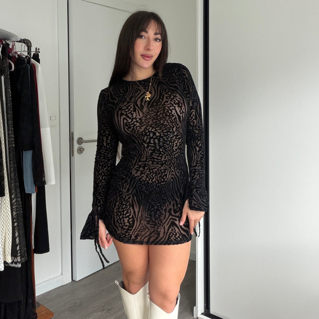 Vestido Animal Print 🤎🖤