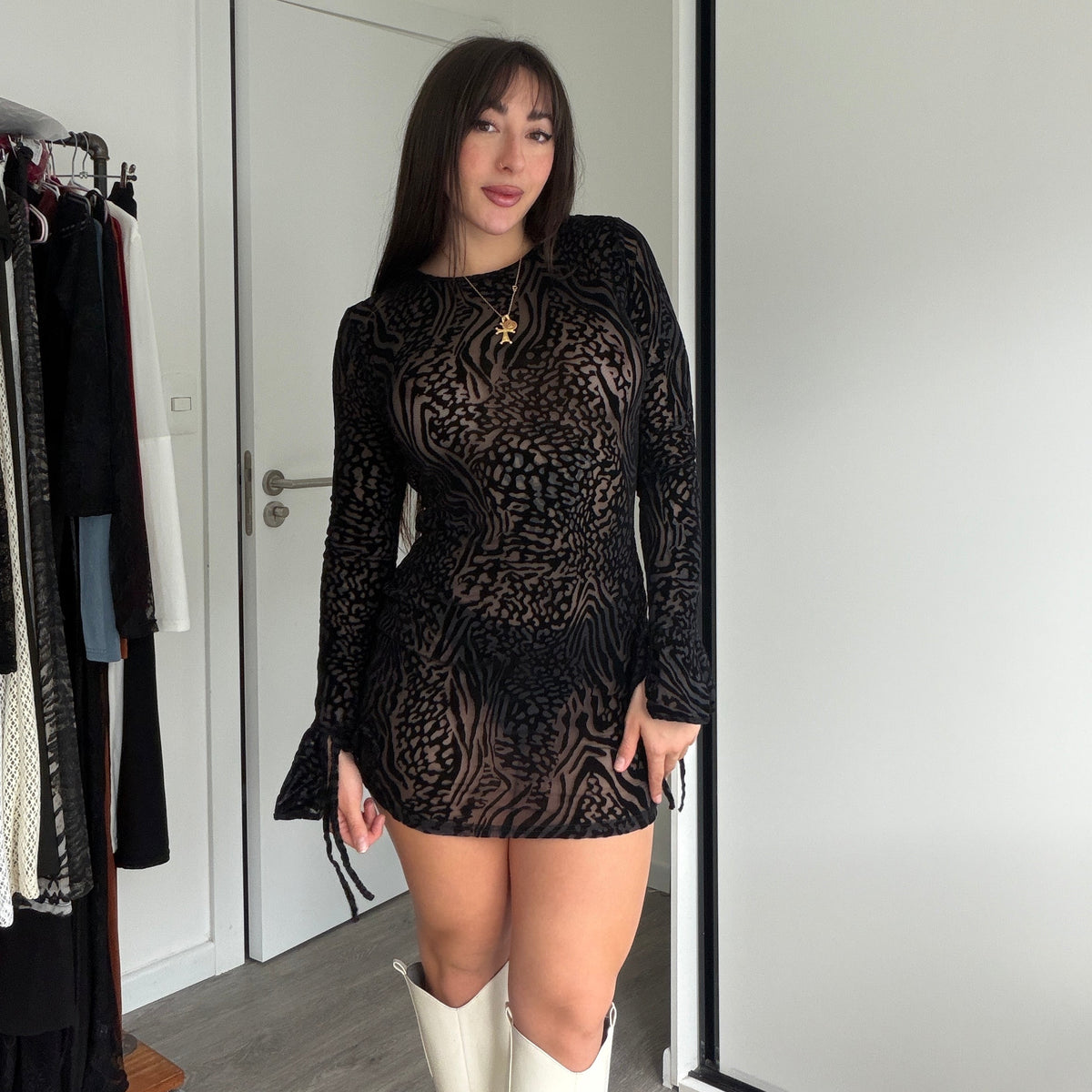 Vestido Animal Print 🤎🖤