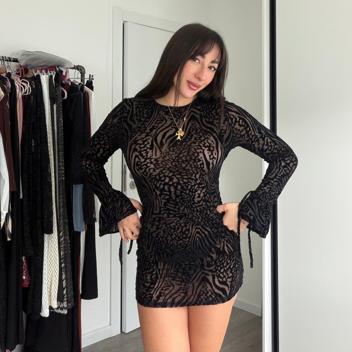 Vestido Animal Print 🤎🖤