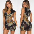 Vestido Midnight Leopard 🐆